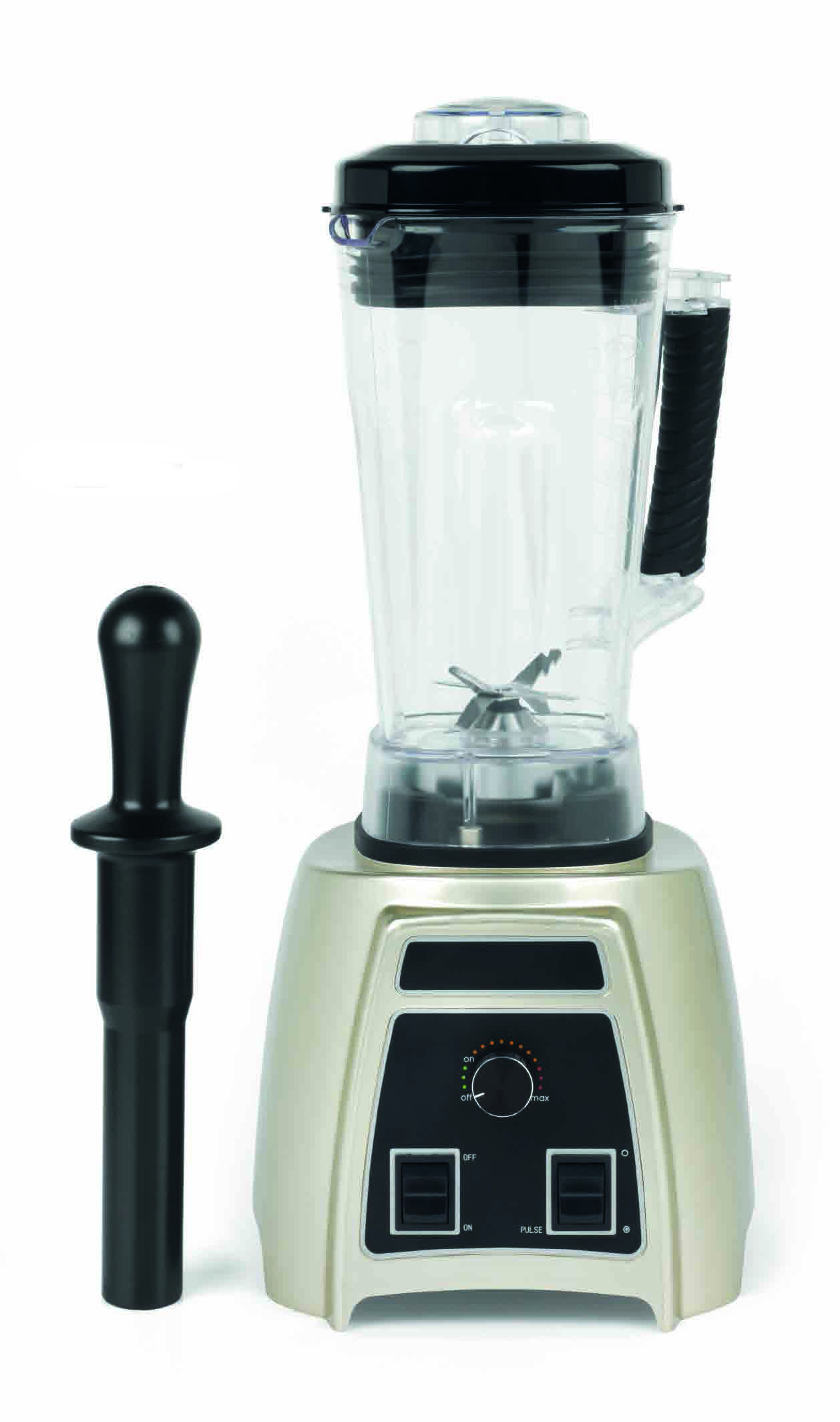 Batidora 2000mL 1500W Soporte Jarra Irrompible Picahielo-Plata