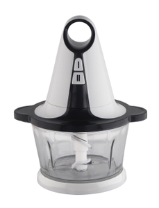 Chopper Glass Bowl 1.8L Picadora de carne de cocina eléctrica para picar-Blanco